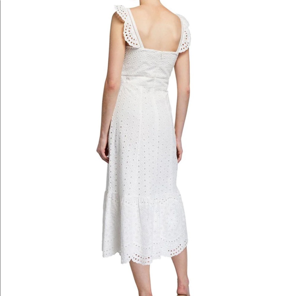 Parker Genevieve Long Eyelet Dress - Ivory - Picture 9 of 9